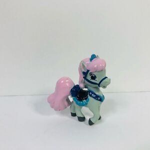 disney palace pets mini horse figure pink and blue pony 2 inch miniature